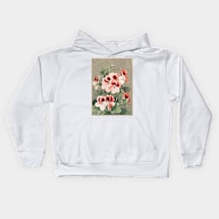 Christmas card depicting cherry blossoms Kids Hoodie